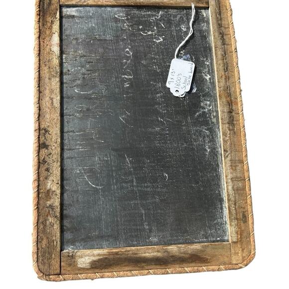 Vintage wooden slate chalkboard, handheld - Picture 9 of 9
